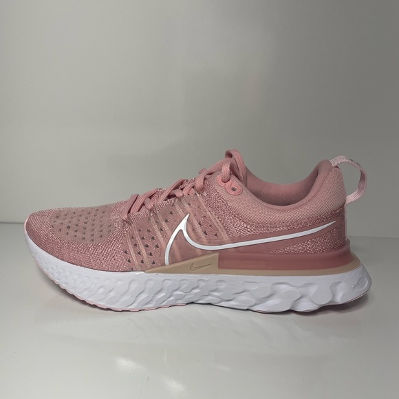 Nike React Infinity Run Flyknit 2 Womens Size 8 Running Shoe Pink CT2423-600 - Picture 4 of 9